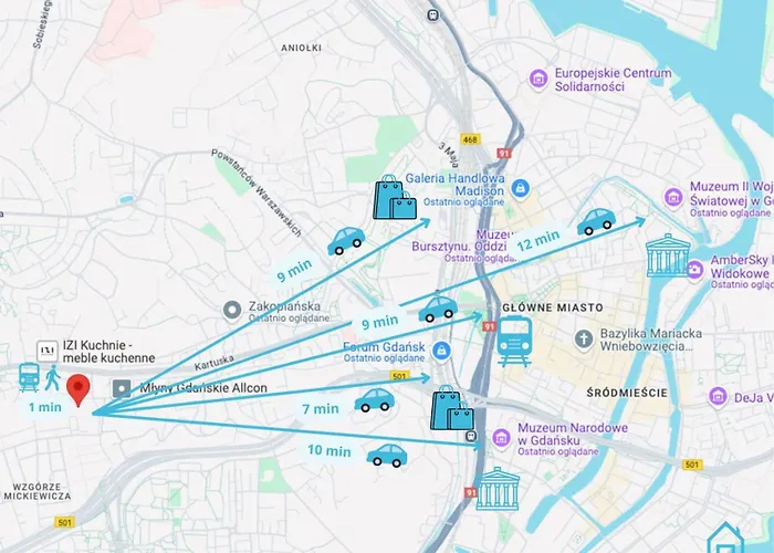 Проживание в семье Bunny - Cozy And Peaceful Place, 12 Minutes From Old Town & Seaside Гданьск